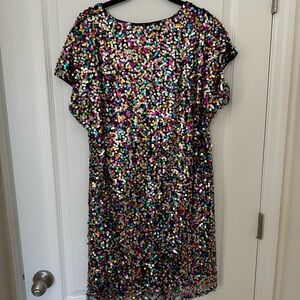 Multicolor Sequin Dress